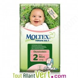 Couches biologiques Mini (3/6 kg) x38, Moltex