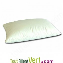 Oreiller en laine vierge bio et housse en coton biologique, Mille Oreillers