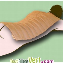 Bouillotte rouleau en graines de lin des Flandres, 42x75cm