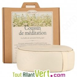 Coussin de m�ditation en balles de sarrasin bio, 40 cm