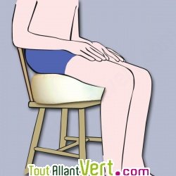 Coussin de m�ditation en balles de sarrasin bio, 40 cm