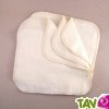 Lingettes lavables et rutilisables bb coton bio x5