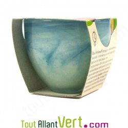 Bougie parfum�e eucalyptus 100% bio + verre recycl�