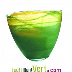 Bougie parfum�e Baume de sapin bio + verre recycl�