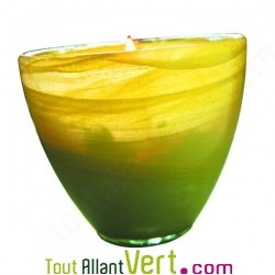 Bougie parfum�e Fruits d\'hiver bio + verre recycl�
