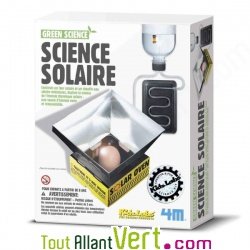 Science solaire, jeu pour cr�er un four et un chauffe-eau solaire, Green Science 4M, 8 ans+