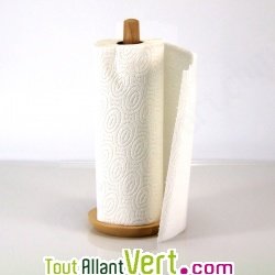 Porte rouleau papier essuie-tout en bois 