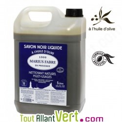 Savon Noir liquide � l\'huile d\'olive 5l multi-usages