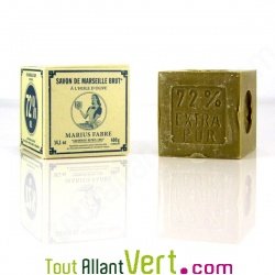 Savon de marseille en cube vert sans huile de Palme, boite en carton 400g