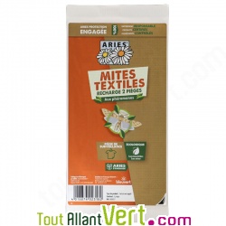 Recharge Pi�ge anti-mites textile, lot de 2, solution naturelle
