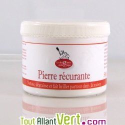 Pierre r�curante : nettoyant 100% naturel, pot de 500g + �ponge