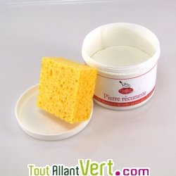 Pierre r�curante : nettoyant 100% naturel, pot de 500g + �ponge