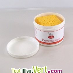 Pierre r�curante : nettoyant 100% naturel, pot de 500g + �ponge
