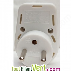 Prise coupe veille avec interrupteur �conomie d\'�lectricit� 3680W max