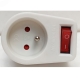Prise coupe veille avec interrupteur �conomie d\'�lectricit� 3680W max