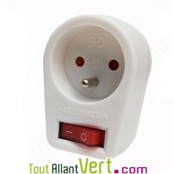 Prise coupe veille avec interrupteur �conomie d\'�lectricit� 3680W max