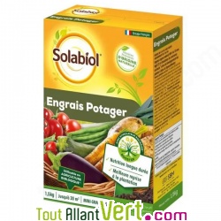 Engrais Potager bio organique 1,5kg avec stimulateur croissance racinaire, Solabiol