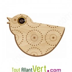 D�cor oiseau en bois oiseau pour oeilleton de porte d\'entr�e