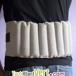 Ceinture chauffante pour dos aux graines de lin des Flandres, Milles Oreillers