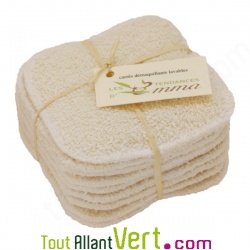 Disques � d�maquiller lavables molleton bio, lot de 10