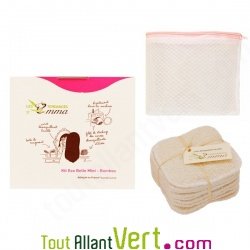 Kit coton d�maquillant lavable coton bio et son filet Mini