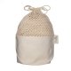 Kit lingettes b�b� lavables Molleton bio pour le change, filet et boite en bois