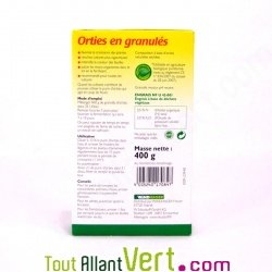 Pr�paration d\'orties en granul�s pour purin d\'ortie agr�e bio, 260 litres