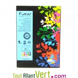 Bloc papier couleur recycl� 30 feuilles  A4 130g/m2