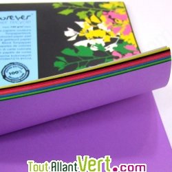Bloc papier couleur recycl� 30 feuilles  A4 130g/m2