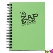 Bloc spirale uni recycl vert A6 Demi ZapBook