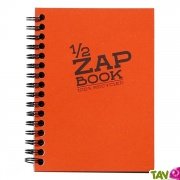 Bloc spirale uni recycl orange A6 Demi ZapBook