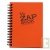 Bloc spirale uni recycl� orange A6 Demi ZapBook