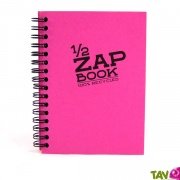 Bloc spirale uni recycl rose A6 Demi ZapBook