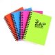 Bloc spirale uni recycl� A5 rouge Demi ZapBook