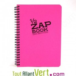 Bloc spirale uni recycl� A5 rose Demi ZapBook