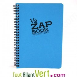 Bloc spirale uni recycl� A5 bleu Demi ZapBook