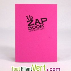 Bloc uni recycl A6 rose Demi ZapBook