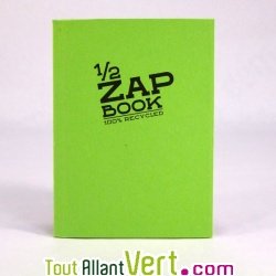 Bloc uni recycl� A6 vert Demi ZapBook