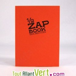 Bloc uni recycl� A6 orange Demi ZapBook