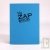 Bloc uni recycl� A6 bleu Demi ZapBook