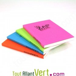 Bloc uni recycl� A6 bleu Demi ZapBook