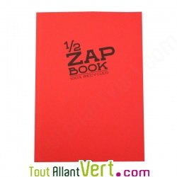 Bloc uni recycl� A5 rouge Demi Zap Book