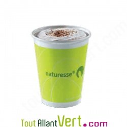 Gobelet en carton cellulose jetable � usage unique bio, pour boissons froides et chaudes