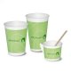 Gobelet en carton cellulose jetable � usage unique bio, pour boissons froides et chaudes