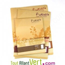 Cahier recycl� Grands carreaux 96p, 90g, Forever