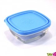 Plat de conservation en verre avec couvercle 11cm