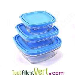 Plat de conservation en verre avec couvercle 17cm