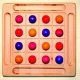 Sudoku multicouleur en bois, 28 cm