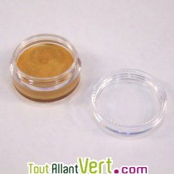 Pot de maquillage enfant bio, cr�me paillet�e or 6ml