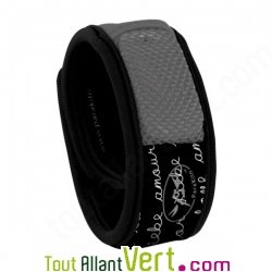 Bracelet anti-moustiques aux huiles essentielles Parakito Noir Amour